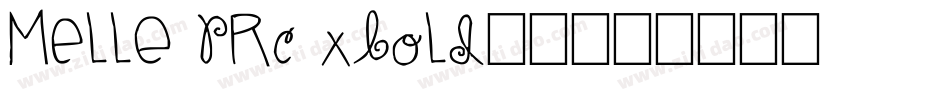 MElle PRC Xbold字体字体转换